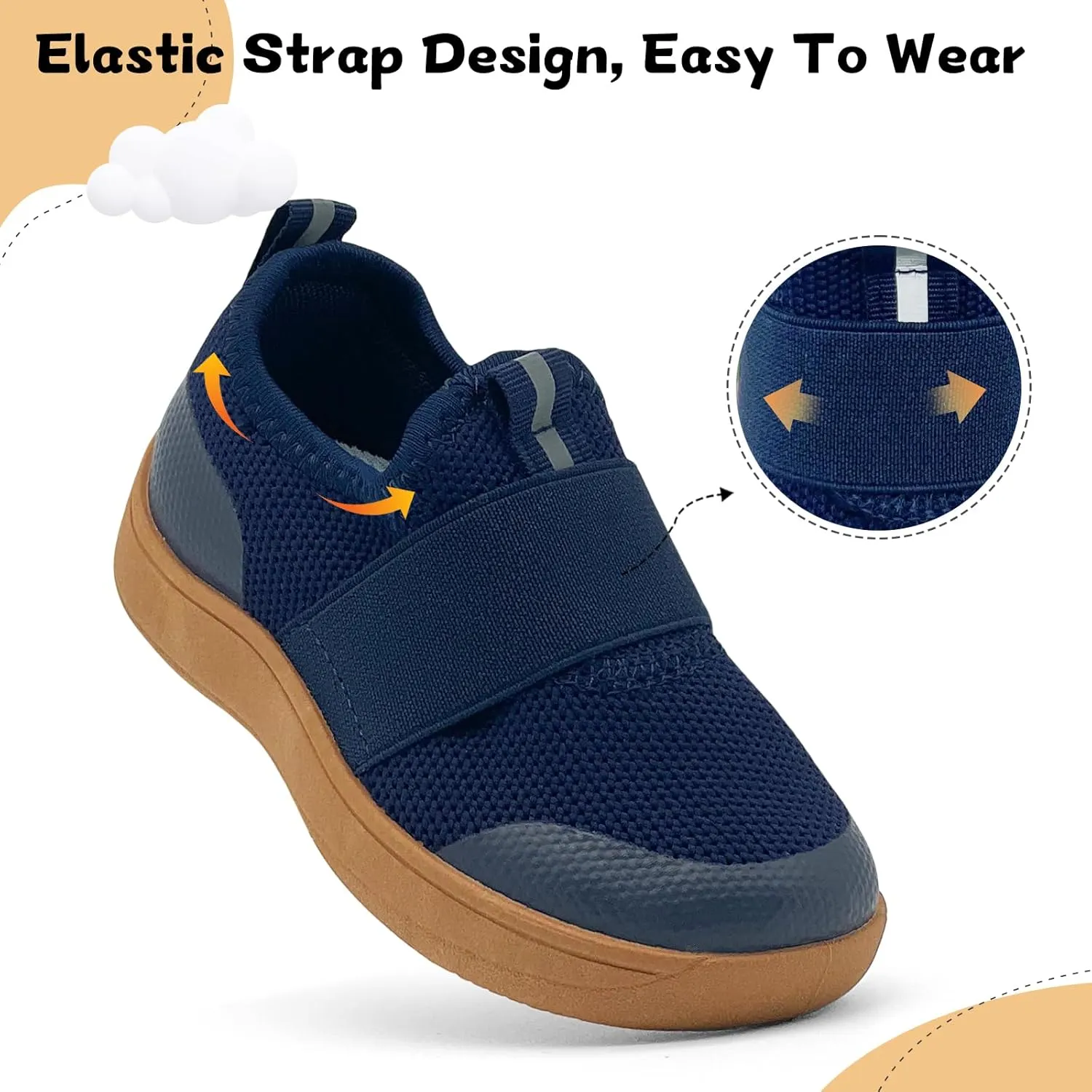 Toddler Shoes for Girls Boys Low Top Slip On Kids Casual Sneakers Comfor Lightweight Running Tennis Sports Shoes