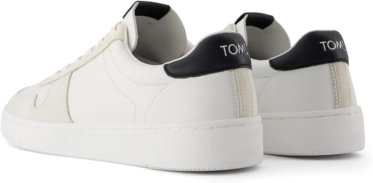 TOMS Mens Trvl Lite Court Lace Up Sneakers Shoes Casual - Black