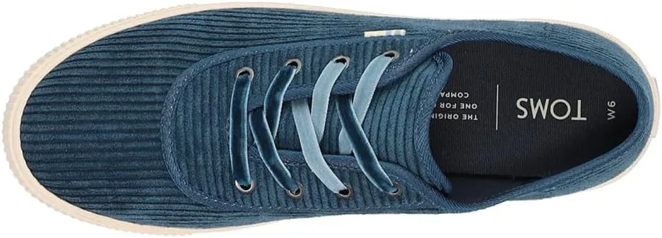 TOMS Womens Carmel Sneakers Shoes Casual - Blue