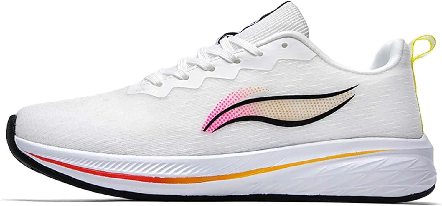 Unisex Sports Running Shoes Lightweight Breathable Sneakers Non-Slip Cushioning Racing Tennis Fitness Casual Sneakers Street Personalized Fluorescent Casual Walking Shoes