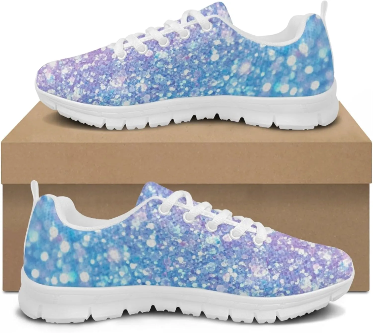 Womens Sports Trainer Shoes Girls Running Causal Travel Sneakers Outdoor Walking Low Heel Lace up Breathable Lightweight Shoe