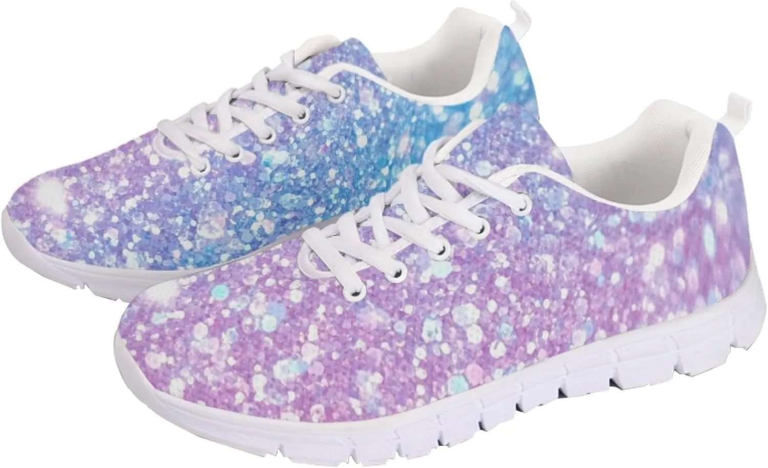 Womens Sports Trainer Shoes Girls Running Causal Travel Sneakers Outdoor Walking Low Heel Lace up Breathable Lightweight Shoe