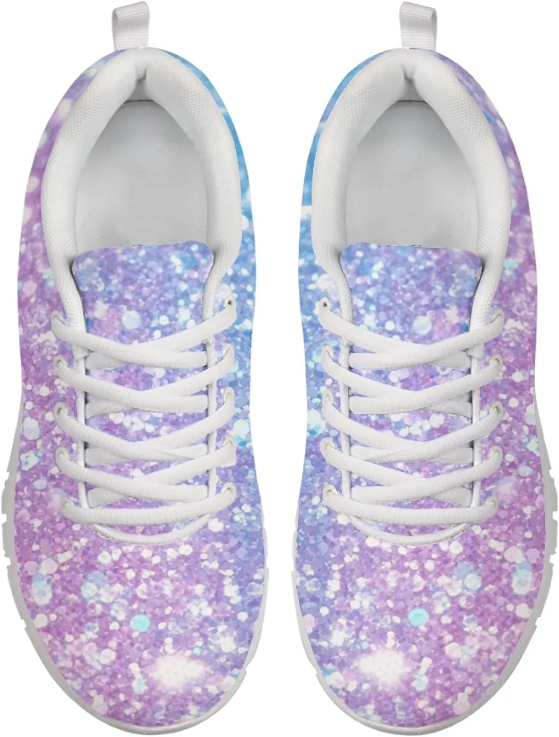 Womens Sports Trainer Shoes Girls Running Causal Travel Sneakers Outdoor Walking Low Heel Lace up Breathable Lightweight Shoe