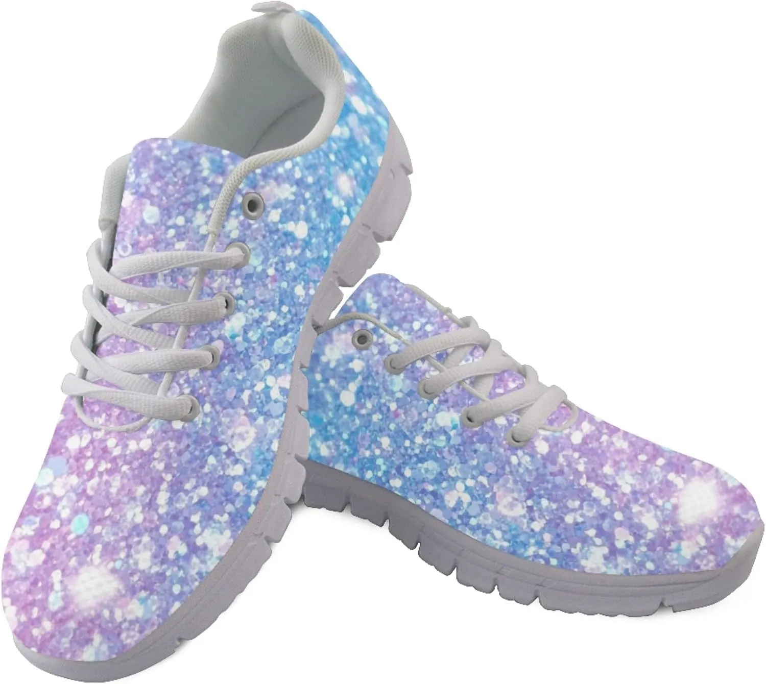 Womens Sports Trainer Shoes Girls Running Causal Travel Sneakers Outdoor Walking Low Heel Lace up Breathable Lightweight Shoe