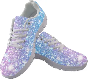 Womens Sports Trainer Shoes Girls Running Causal Travel Sneakers Outdoor Walking Low Heel Lace up Breathable Lightweight Shoe