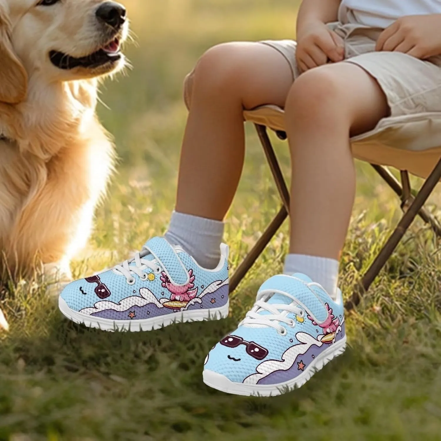 YEXIATODO Boys' Girls' Shoes Lightweight Slip On Casual Running Shoes Breathable Athletic Shoes Sneakers Size 13-2.5 Kids