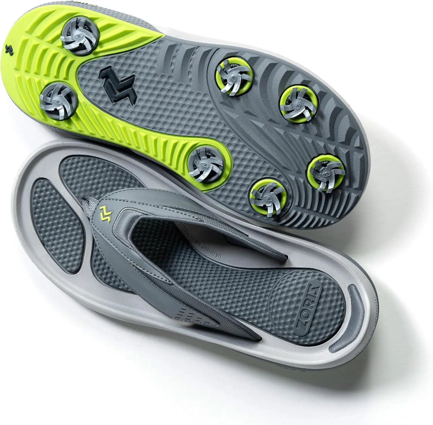 ZORIZ Zoomy Golf Sandals - Unisex Golf Flip Flops With Removable Tornado Golf Cleats - Mens and Womens Sandals for Walking, Beach, or Sports